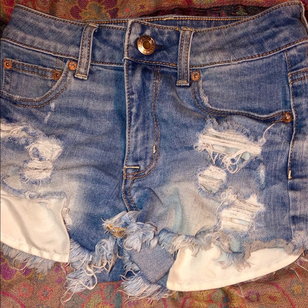 Distressed Denim Daisy Dukes